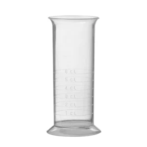 Mätglas plast 1-2-3-4-5-6cl.
