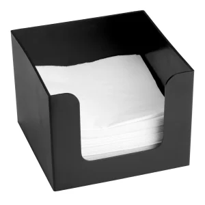 Servetthållare svart 14x14x10cm