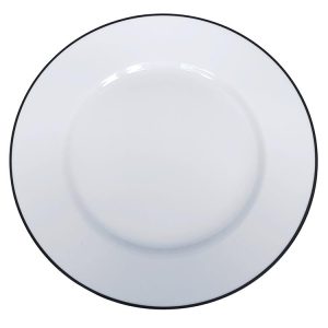 Flat tallrik 265mm Fältspatsporslin Kaszub, Blocho.