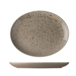 Flat tallrik oval 28cm Lifestyle Natural Benedikt