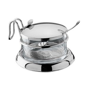 Parmesanskål med sked Rostfritt stål Pintinox.