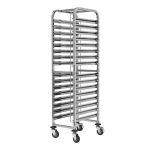 Kantinvagn för 16st plåtar GN 1/1 Rostfritt stål Exxent.