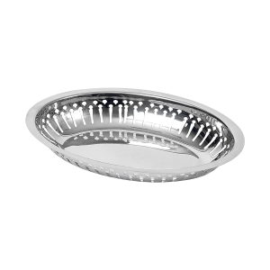 Brödkorg 24x16cm Rostfritt stål Exxent.