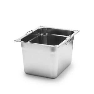 Kantin GN 1/2-200 med handtag Rostfritt stål 18/10 Patina.