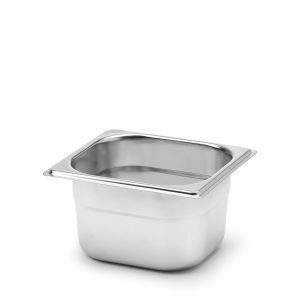 Kantin GN 1/6-100 utan handtag Rostfritt stål 18/10 Patina.