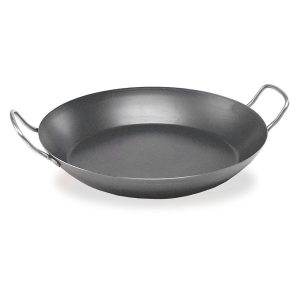 Paellapanna 42cm Kolstål Agnelli