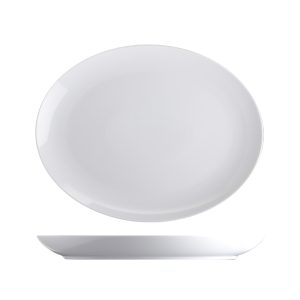 Flat tallrik oval 325x255mm Basic (Isabell) Basic Benedikt